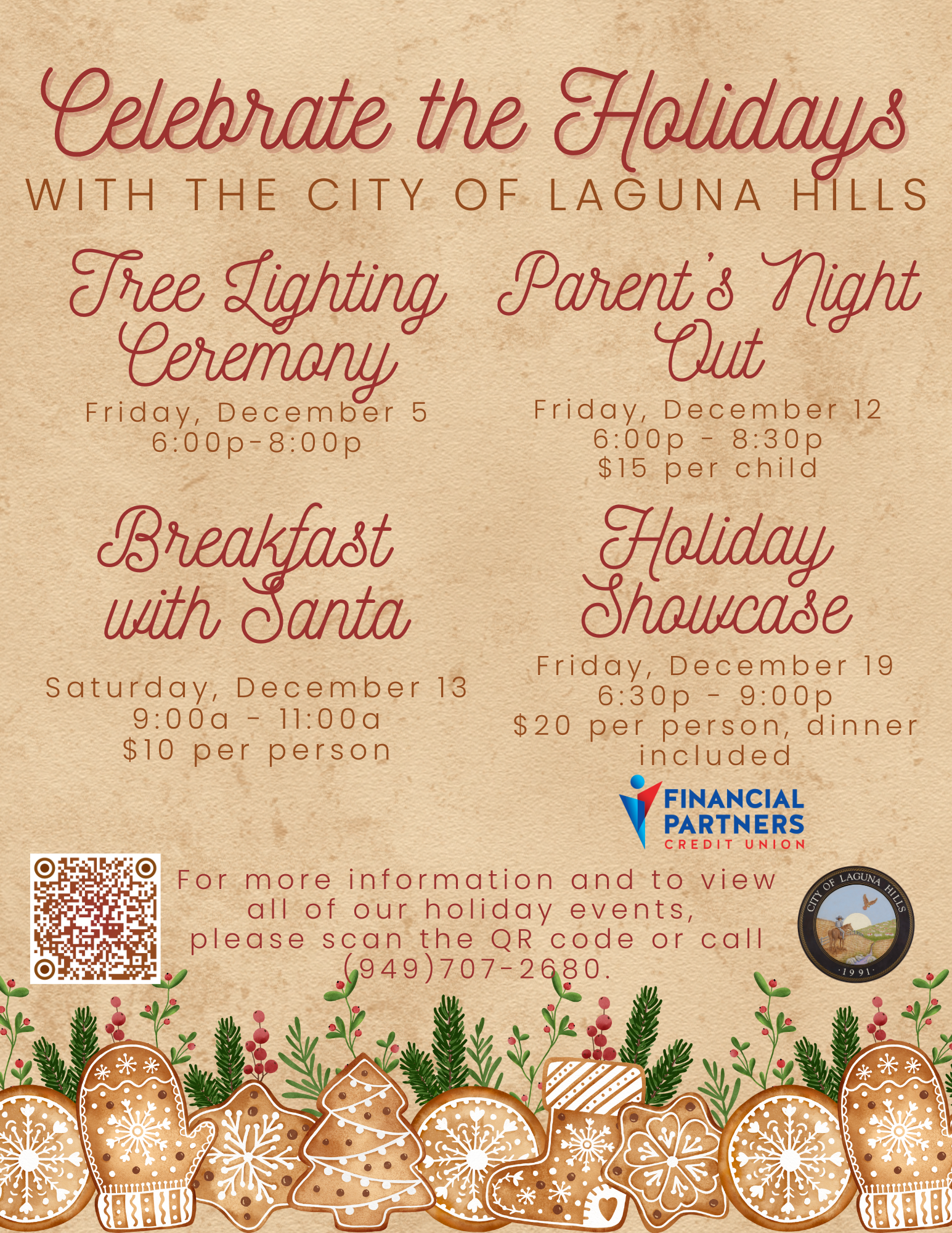 Holidays 2025 CITY OF LAGUNA HILLS