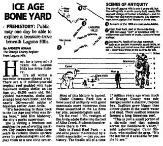 Ice Age bone yard register